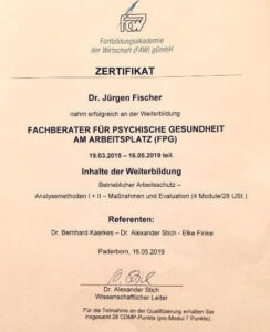 Zertifikat JF